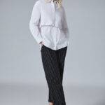 Anne Crop Shirt FW23-056 WHITE