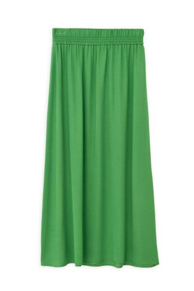 SATIN MIDI SKIRT SK3089 GREEN