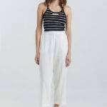 Circe Crop Pants SS24-093-WHITE