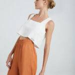 Calanthe Crop Top SS24-121-WHITE