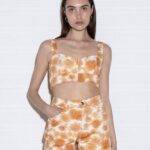 Jean Crop Top Flower Ecai SF520
