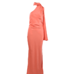 Maggie Maxi Satin Dress Peach SF207