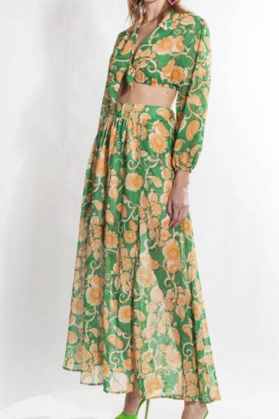 Shani Green Skirt