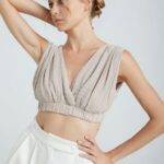 Ephemeral Crop Top 045-BEIGE