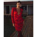 Red Camellias Mini Dress