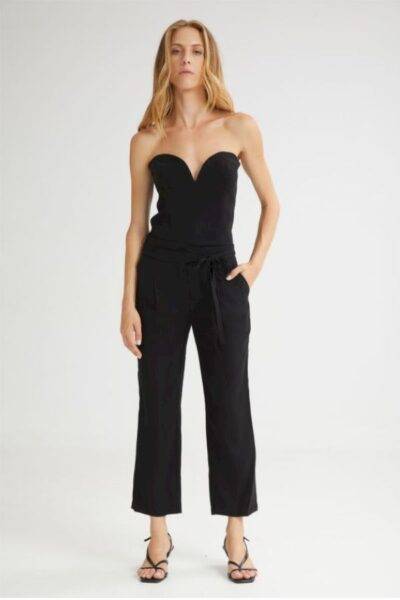 The Melted IceCream Cropped Pants Black