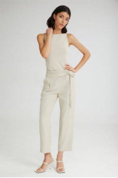 The Melted IceCream Cropped Pants Vanilla