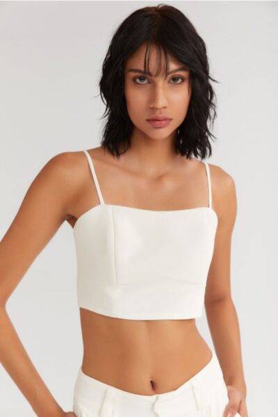 The Crunchy Bustier White
