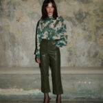 Olive Eco Leather Pants