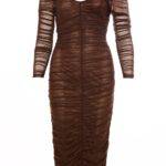 Choco Midi Mesh Dress
