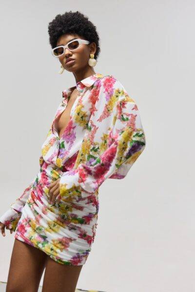 Heather Shirt (Dragon Flower White)