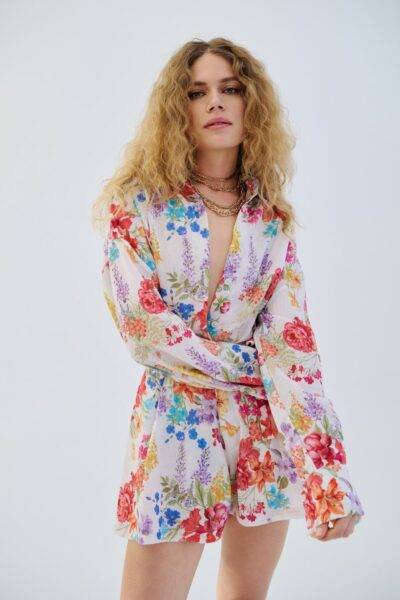 Heatspell linen white oversized shirt