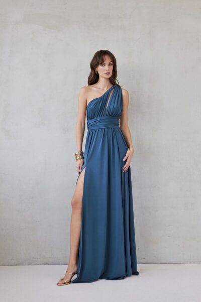 BEATRICE POLYMORPHIC DRESS | DUSTY BLUE