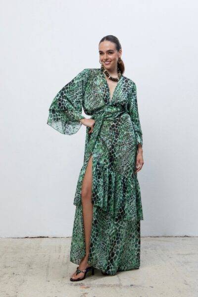 COBRA POLYMORPHIC KIMONO DRESS