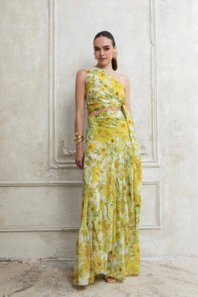 CITRUS MAXI POLYMORPHIC WRAP SKIRT