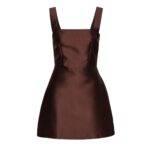 VASILIKI MINI DRESS | BROWN