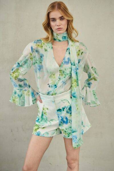 Zayel Shirt With Scarf