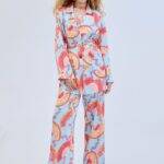 Goldray light blue satin set