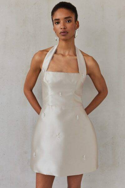 VICTORIA DRESS | GREIGE