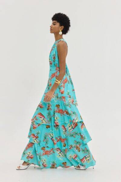 Samer Dress (Aqua)