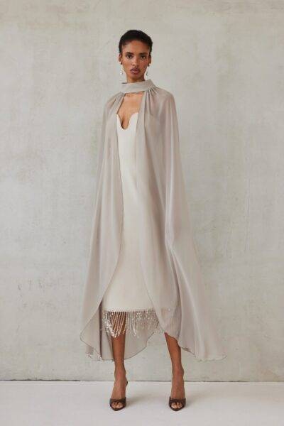 VALENTINA DRESS | GREIGE
