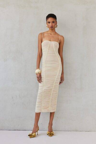 LILLIAN DRESS | VANILLA