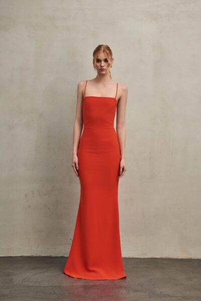Burnt Orange Kristy Maxi Dress