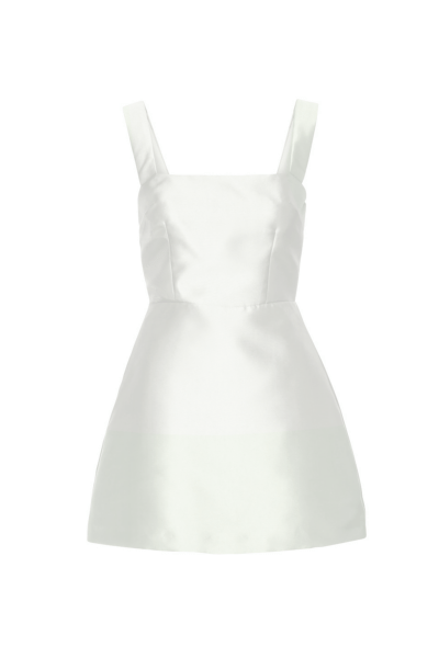 VASILIKI MINI DRESS | OFF WHITE