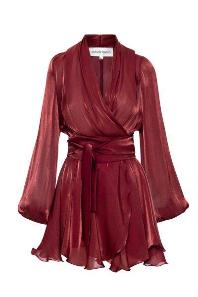SAVINA DRESS | BORDEAUX