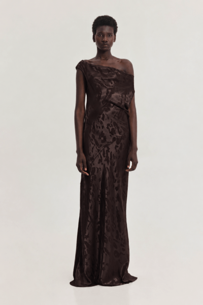 Gold Dress (Jacquard Brown)