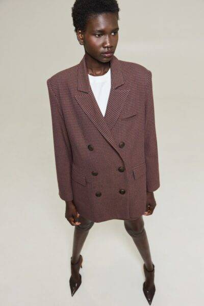 Nairobi Blazer (Orange plaid)